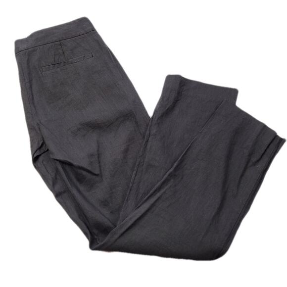 Theory Black Linen Pants size 4 - Picture 1 of 16